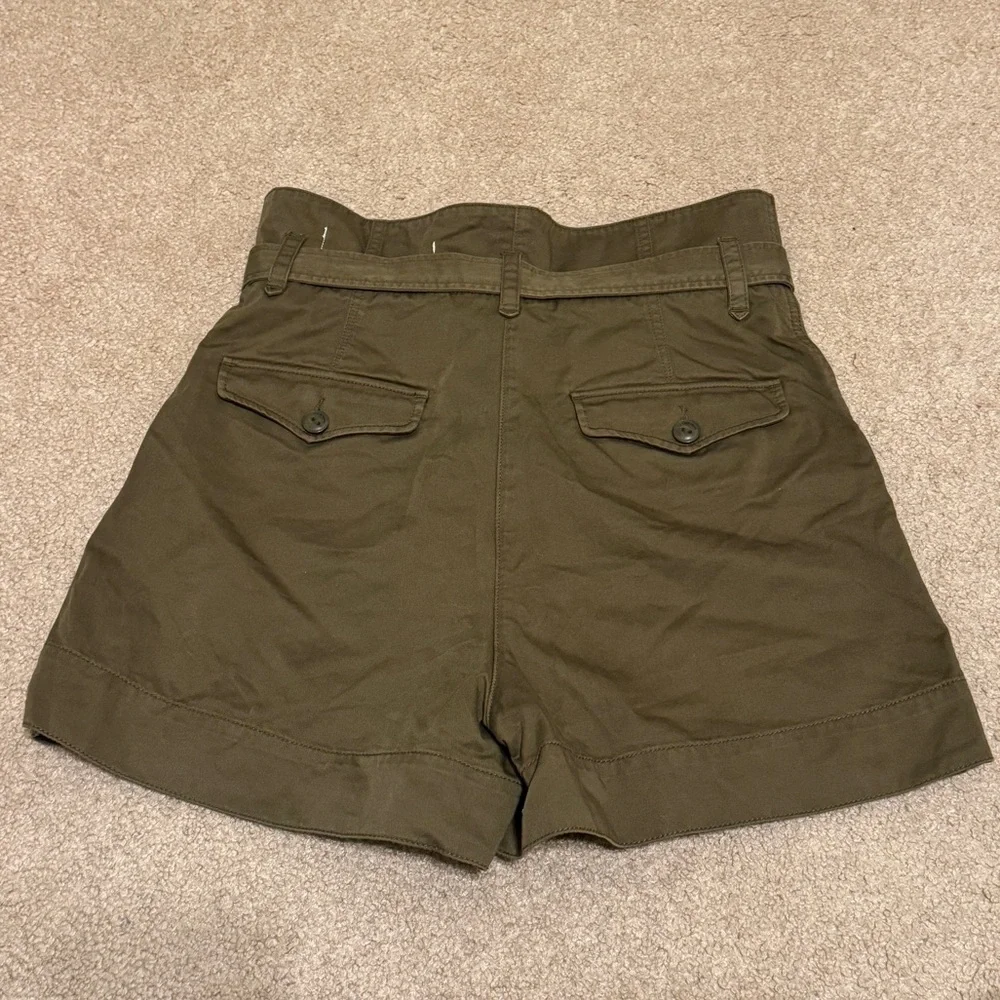 Rag & Bone Field Cargo Short Size 26 Dark Olive Green Belted Shorts - Picture 5 of 8